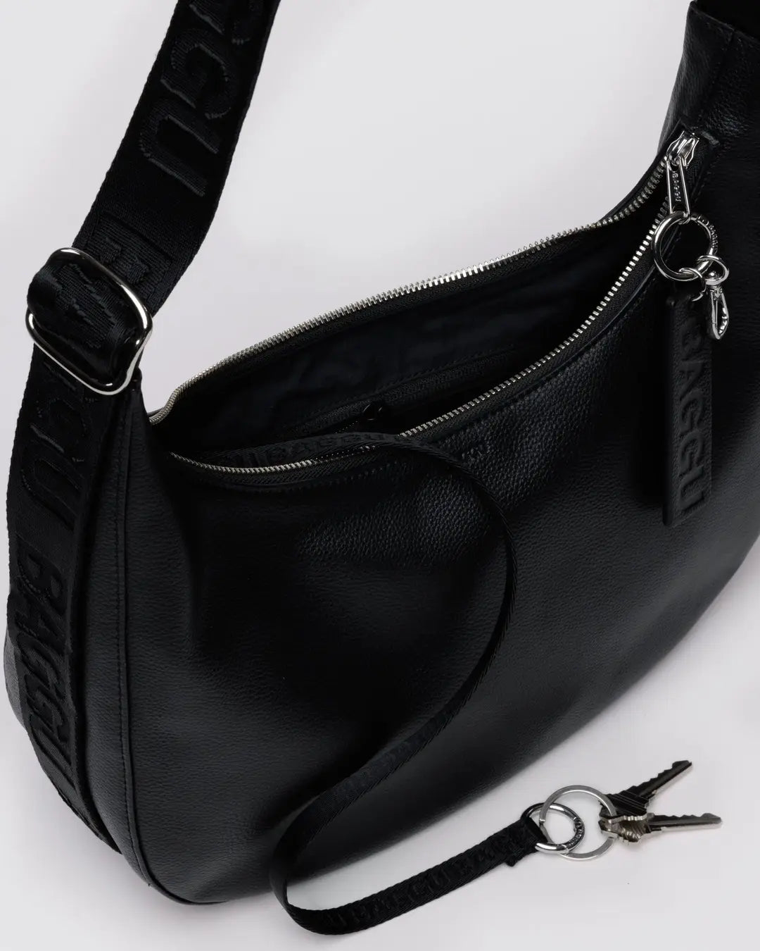 Baggu Recycled Leather Medium Crescent Bag