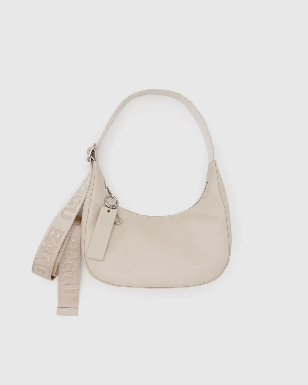 Baggu Recycled Leather Small Crescent Bag