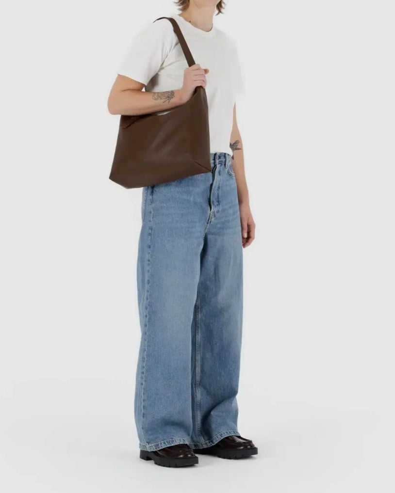 Baggu Recycled Leather Shoulder Bag