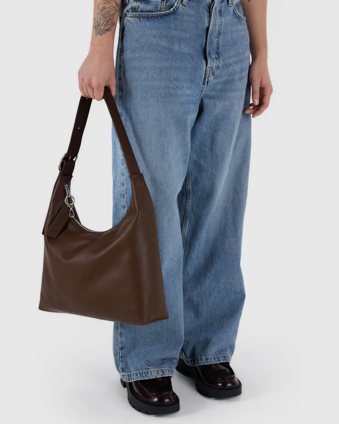 Baggu Recycled Leather Shoulder Bag