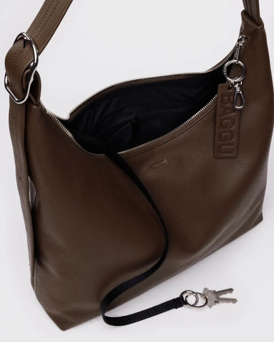 Baggu Recycled Leather Shoulder Bag