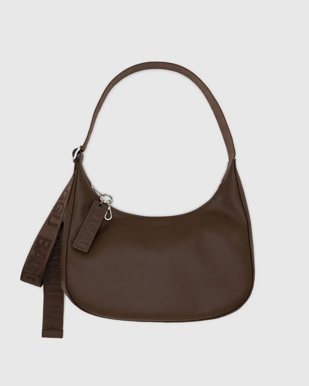 Baggu Recycled Leather Medium Crescent Bag