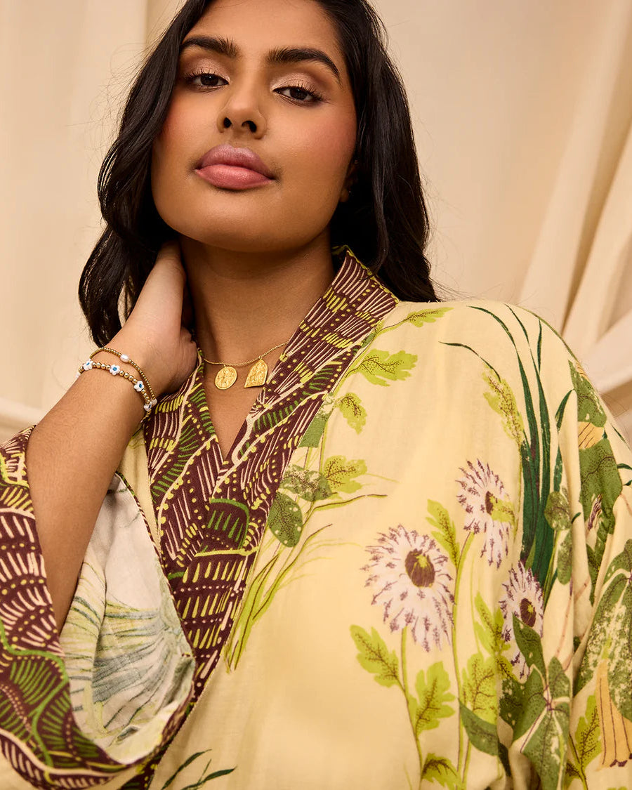 Sage X Clare Cotton Robe