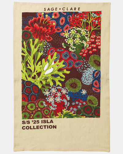 Sage X Clare Linen Tea Towel