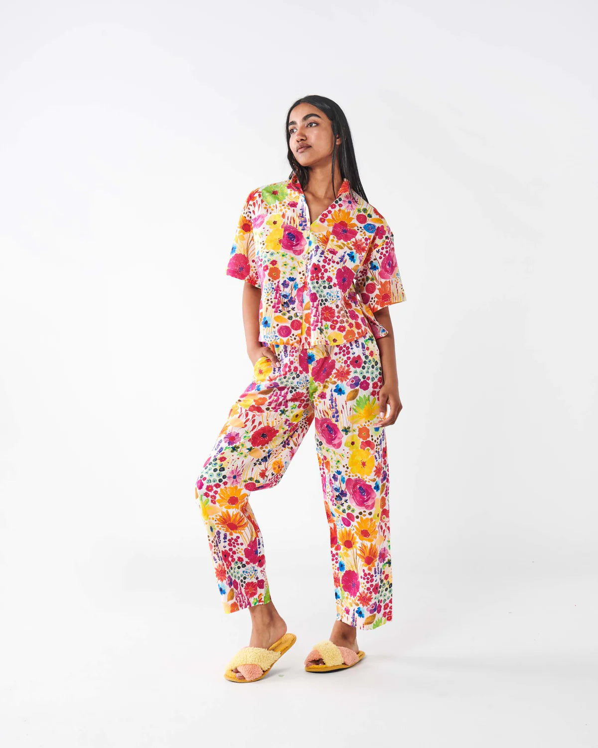 Kip & Co Short Sleeve Shirt & Pant Pyjama Set