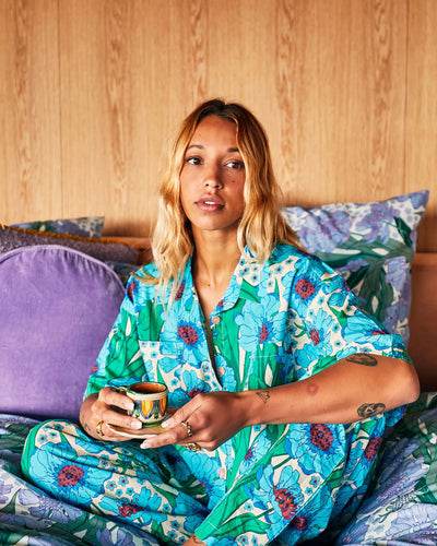 Kip & Co Short Sleeve Shirt & Pant Pyjama Set