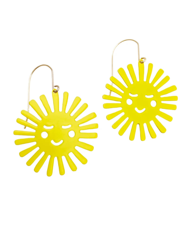 Denz Mini Dangle Earrings / Painted