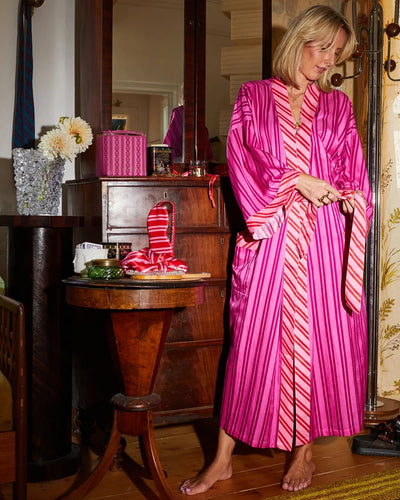 Sage X Clare Cotton Silk Robe