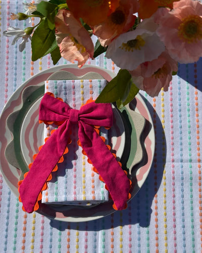 Pastel Dots Cotton Tablecloth
