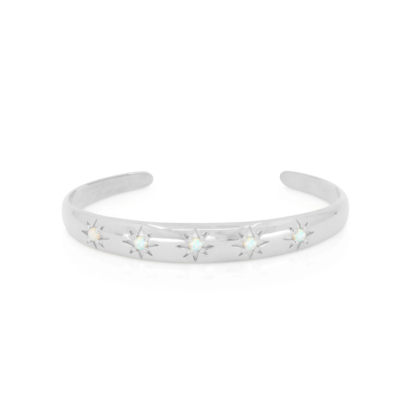 Alina Starburst Silver Cuff