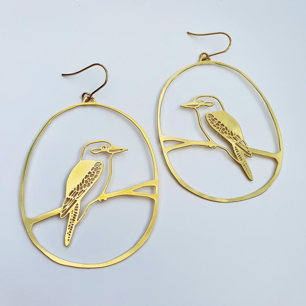 Denz Dangle Earrings / Gold