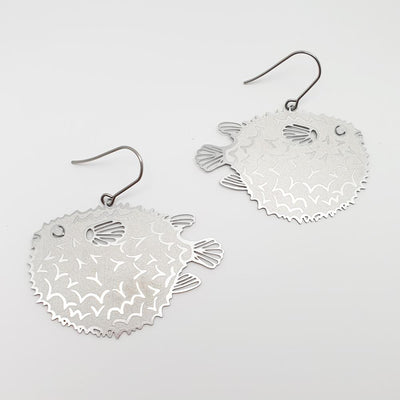 Denz Dangle Earrings / Silver